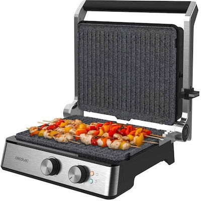 Cecotec Sandwichmaker Grill mit Keramikplatten 2400W Inox