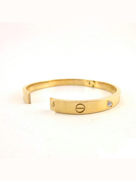 Theodora's Jewellery Βραχιόλι Χειροπέδα από Ατσάλι Theodora's Jewellery Βραχιόλι Χειροπέδα από Ατσάλι