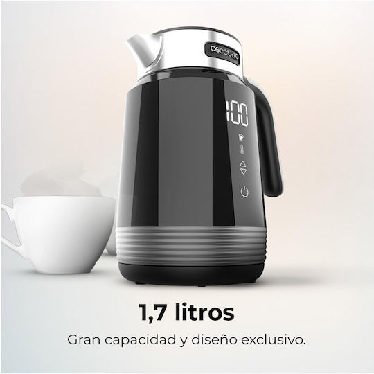 Cecotec Thermosense 600 Touch Kettle 1.7lt 2200W Black