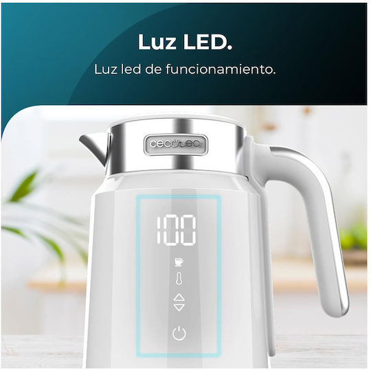 Cecotec Thermosense 600 Touch Βραστήρας 1.7lt 2200W Λευκός