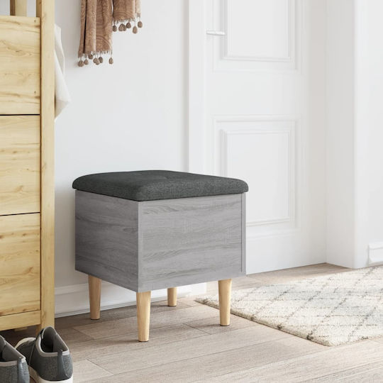 Hocker Für das Wohnzimmer Mit Stauraum Hölzernes Gray 42x42x46cm