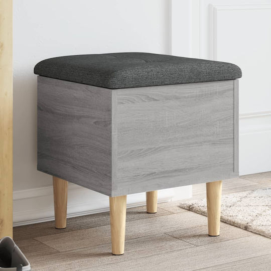 Hocker Für das Wohnzimmer Mit Stauraum Hölzernes Gray 42x42x46cm