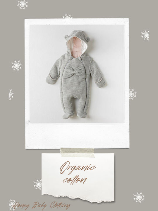 Andywawa Baby Bodysuit Set for Outing Long-Sleeved Gray