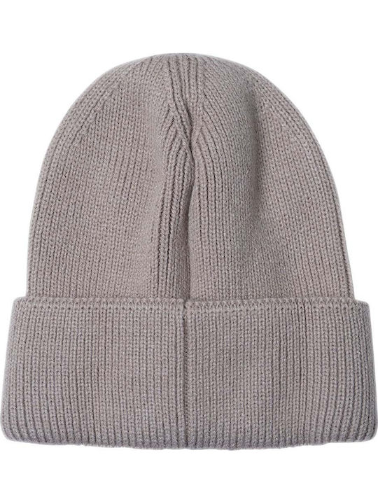Beanie Ανδρικός Σκούφος Πλεκτός σε Γκρι χρώμα