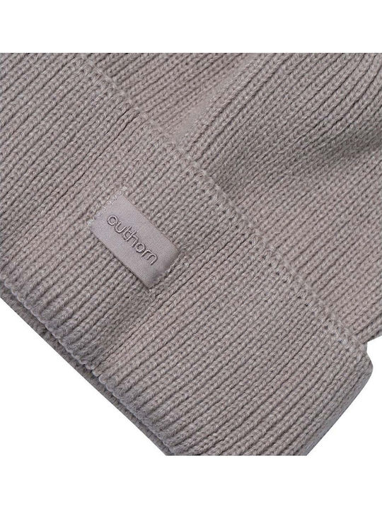 Beanie Ανδρικός Σκούφος Πλεκτός σε Γκρι χρώμα