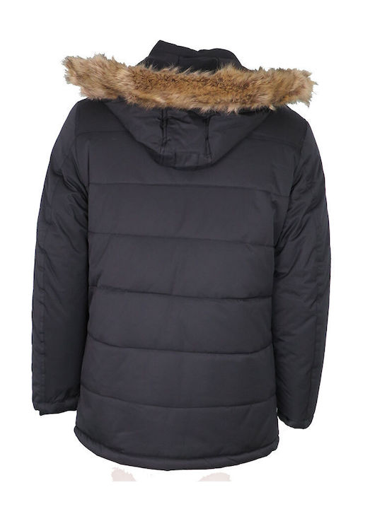 Privato Herren Winter Jacke Lässig Μπλε