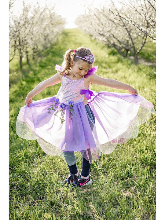 Kids Carnival Costume Purple Forest Fairy