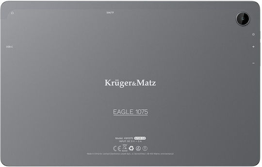 Kruger & Matz KM1075 4G 10.4" Tablet (6GB/128GB) Γκρι