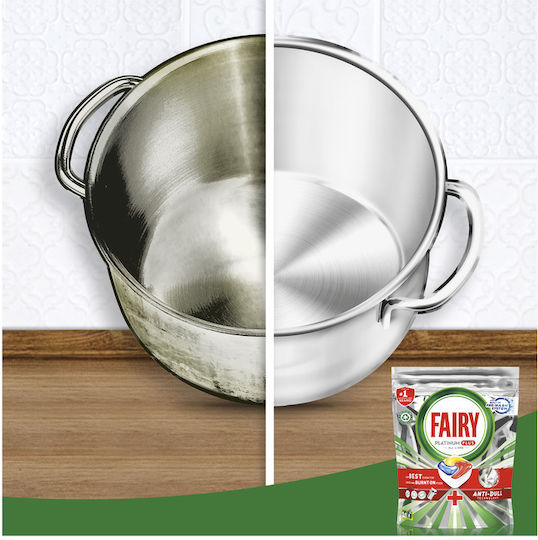 Fairy Platinum Plus All in One Anti Dull Capsule pentru Mașina de Spălat Vase
