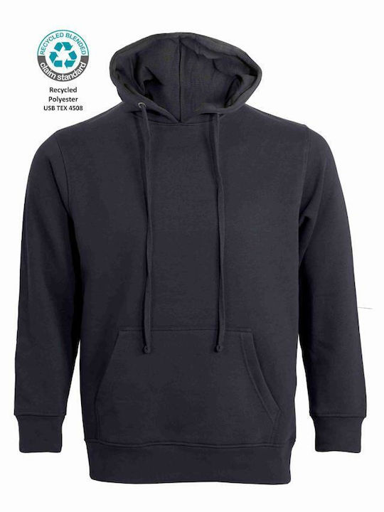 Kprime Men's Sweatshirt with Hood Dark Navy