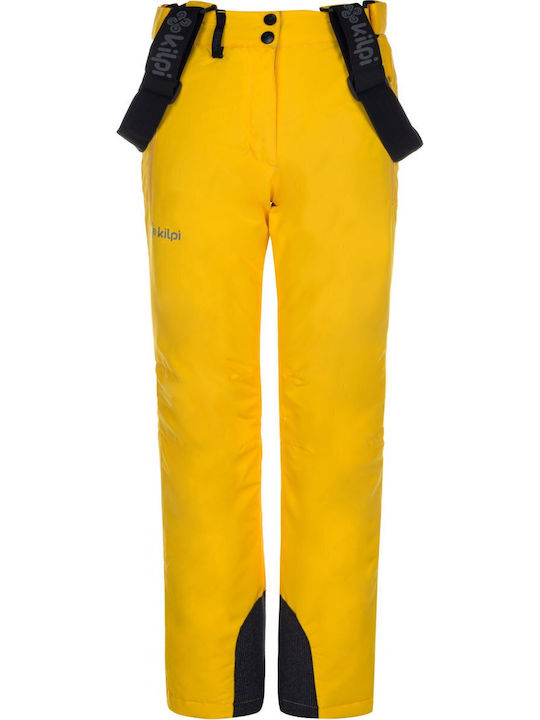 Kilpi Elare-jg LJ0007KI Kids Trousers for Ski & Snowboard Yellow