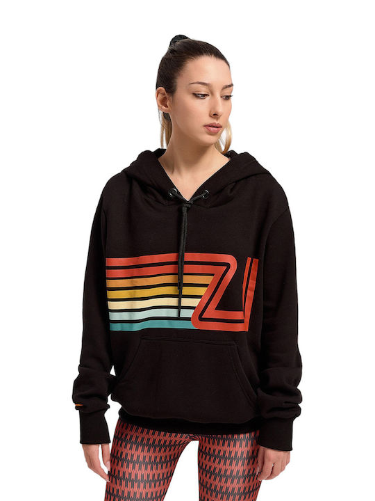 Zero Level Women's Hooded Sweatshirt Black