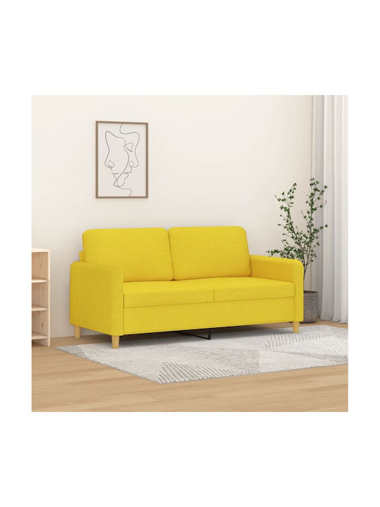 Διθέσιος Καναπές Ανοιχτό Κίτρινο 158x77x80εκ.
