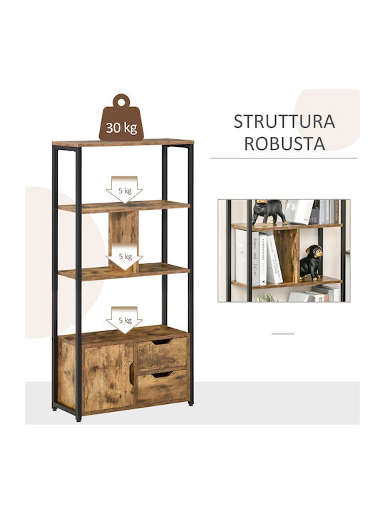 Βιβλιοθήκη Καφέ 58x24x122εκ.