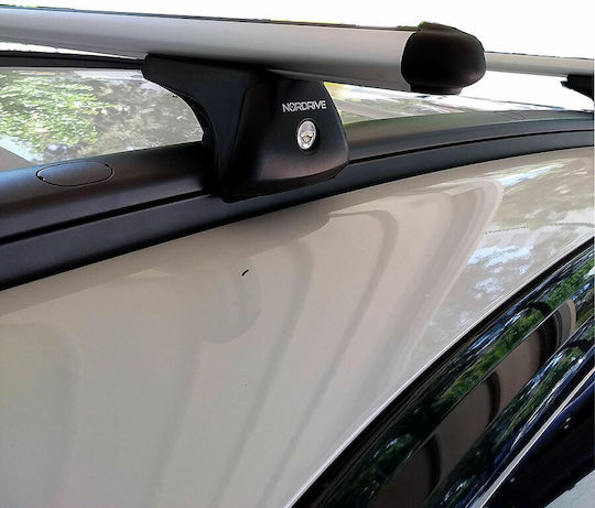 Nordrive 120cm. for Cars with Factory Bars (with Roof Rack Legs) Silver