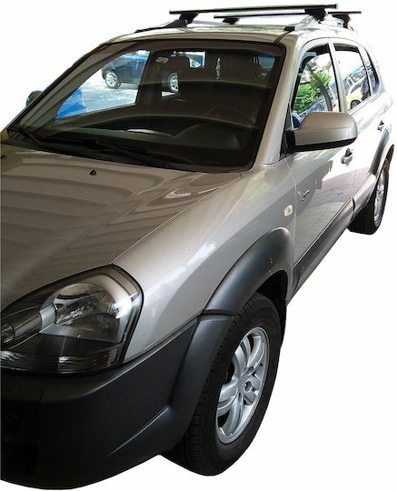 Nordrive 120cm. for Cars with Factory Bars (with Roof Rack Legs and Lock) Silver
