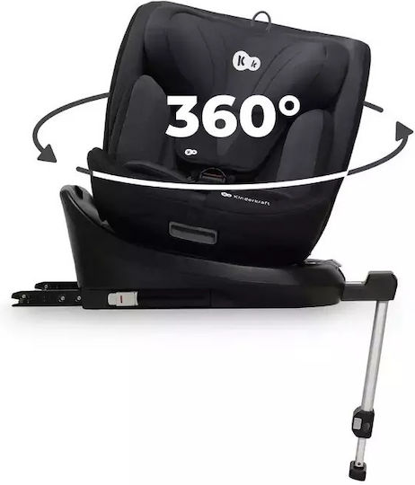Kinderkraft i-360 Scaun Auto pentru Copii i-Size cu Isofix Negru 0-36 kg