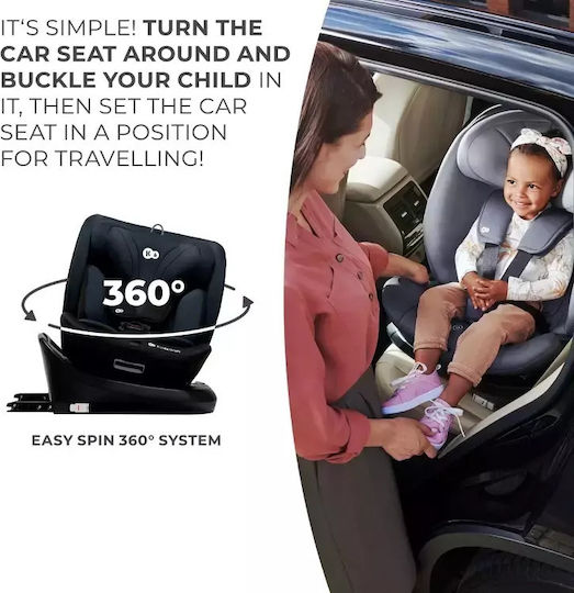 Kinderkraft i-Grow Baby Car Seat i-Size with Isofix Black 0-36 kg