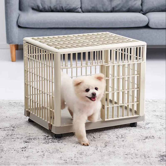 Vesta Vesta Dog Wire Cage Small Beige 65x50x56cm
