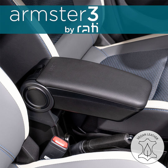 Rati Armster 3 Τεμπέλης Αυτοκινήτου Δερμάτινος Universal σε Μαύρο Χρώμα