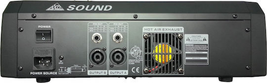 AXD Sound TE800 Αυτοενισχυόμενος Αναλογικός Μίκτης 8 Καναλιών & Bluetooth