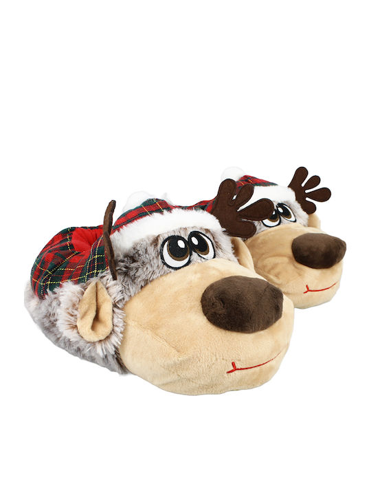 Χειμερινές Ανδρικές Παντόφλες Μπεζ