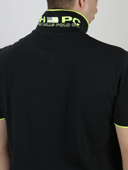 Polo Kurzarmbluse Schwarz