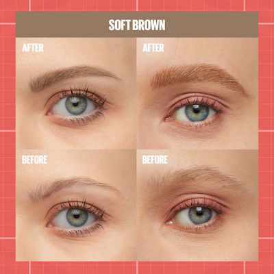 Maybelline Build-a-brow 2 Easy Steps Bleistift für Augenbrauen Soft Brown