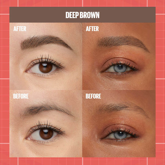 Maybelline Build-a-brow 2 Easy Steps Pencil for Eyebrows Deep Brown