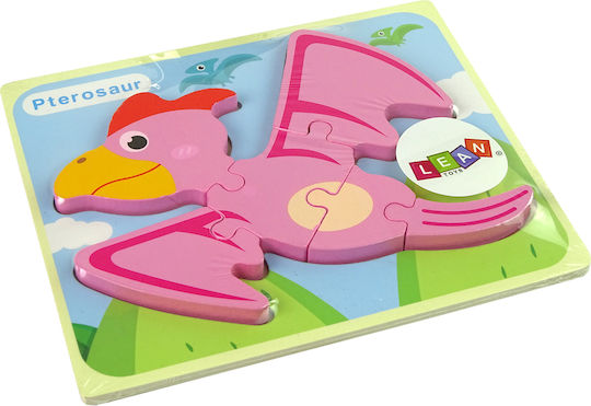 Ξύλινο Παιδικό Puzzle για 3+ Ετών Lean Toys