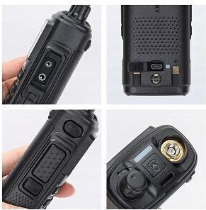 Baofeng Uv-17e Walkie Talkie 5W In Grün Farbe