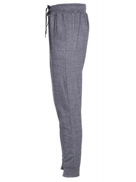 Kprime Damen-Sweatpants Breit Charcoal