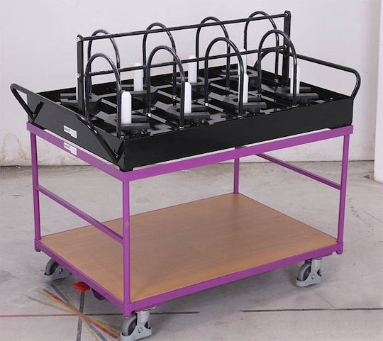 Variofit Transport-Wagen for Load Weight up to 250kg in Blau Color