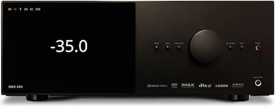 Anthem MRX 540 8K Heimkino-Radioverstärker 4K/8K 7.2 Kanäle 100W/8Ω 130W/6Ω mit HDR und Dolby Atmos Schwarz