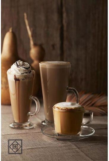 Espiel Carre Tasse Cappuccino Glas Transparent 215ml