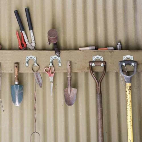 Wandhalterung Aus Metall 2 Haken Silber 20Stücke