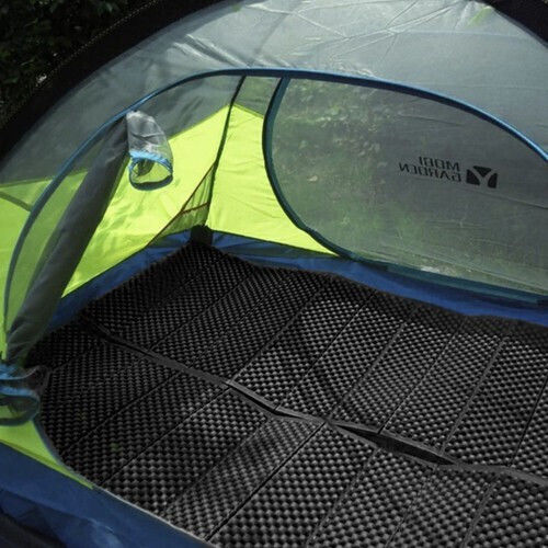Trizand Foam Single Camping Sleeping Mat 180x60cm Thickness 1cm in Black color
