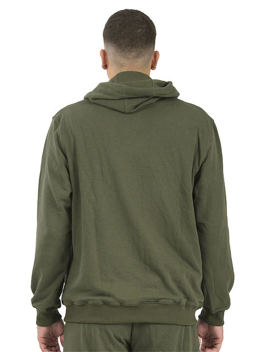 Energy Men's Sweatshirt Jacket with Hood Olive