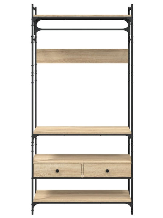 vidaXL Cuier de podea din Lemn Maro 89x39x184.5cm