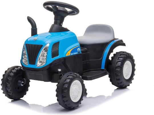 Tractor Pentru Copii De La Picior La Podea Cu Remorcă Și Pedale Albastru