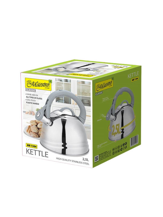 Maestro Βραστήρας Ανοξείδωτος Ασημί 2500ml