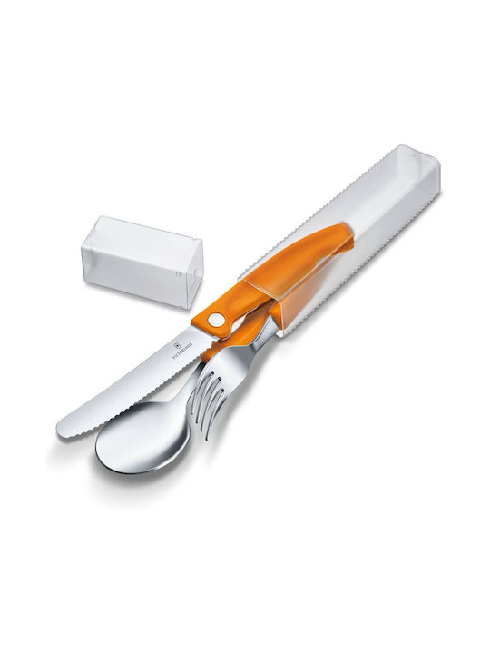 Victorinox 3-Piece Orange Cutlery Set Swiss Classic