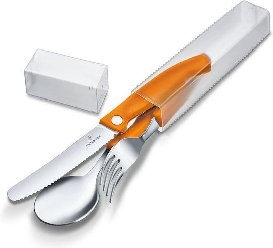 Victorinox Swiss Classic Set de Tacâmuri Portocaliu 3buc