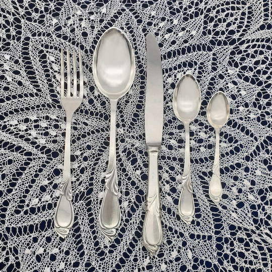 Savvas Design Besteckset Edelstahl Silber 59Stück