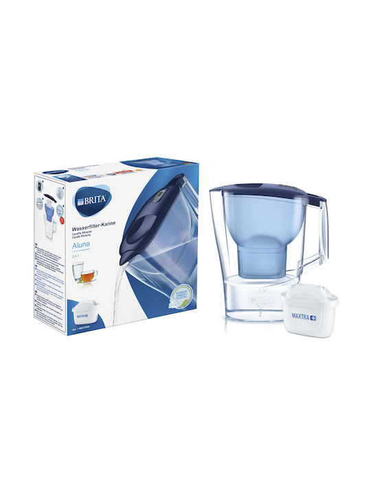 Brita Plastic Jug Blue with 1 Replacement Filter 2400ml