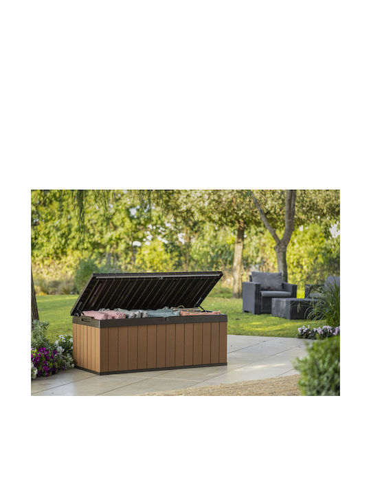 Keter Outdoor Storage Box 380lt Brown L132.2xW55.7xH47.4cm