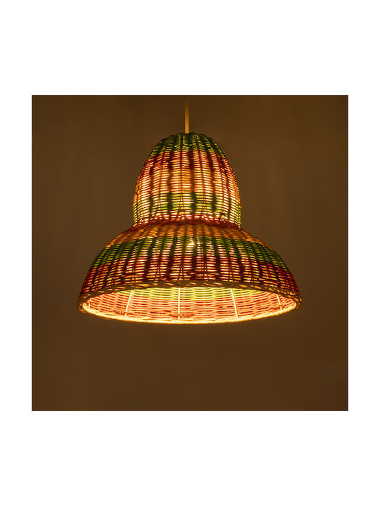 GloboStar Caballeros Висящо Осветително Тяло Bulb Бохо Мрежа с Цокъл E27 40x30см.