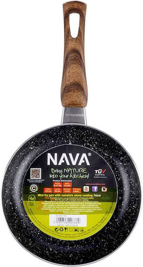 Nava Nature Τηγάνι από Αλουμίνιο με Επίστρωση από Πέτρα 14cm