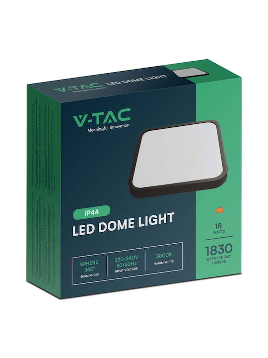 V-TAC Плафониера за Външен Таван с Вградено LED в Бял Цвят 76461