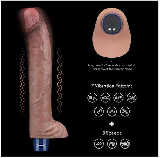 Lovetoy Vibe Realistic Vibrator 26.5cm Flesh